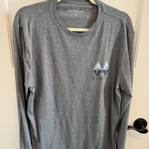 Vineyard Vines medium gray heather Long Sleeve Tee